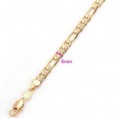 Bilng Bling Pulsera 18k Oro Laminado Gravada De Moda Unisex A SOLO S/. 50.00
